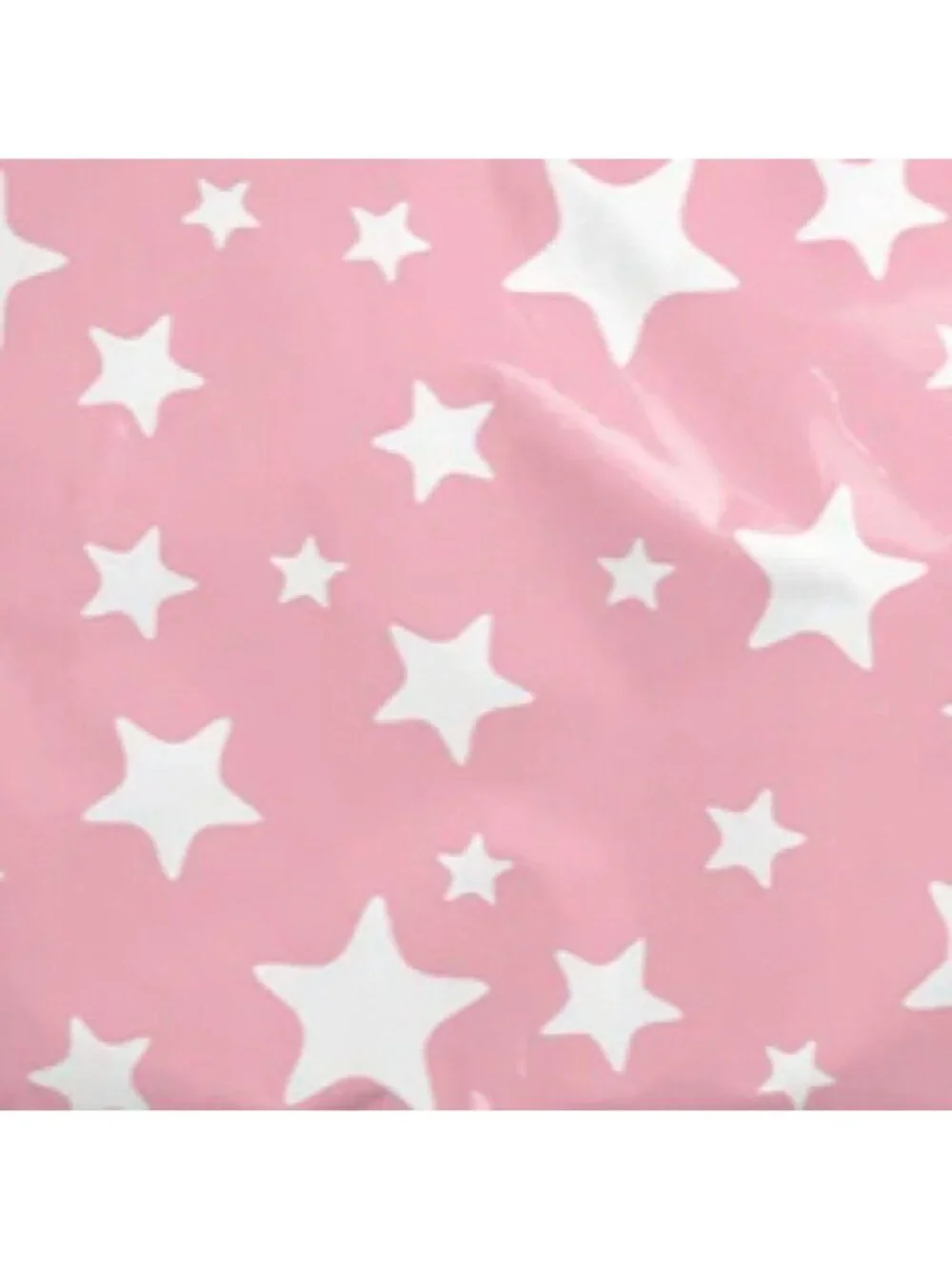 20 Pink White Star Poly